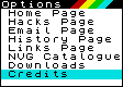 Main navigation menu bar. Use this to view the appropriate sections in the window on the right