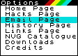 Main navigation menu bar. Use this to view the appropriate sections in the window on the right