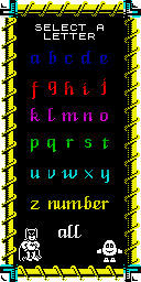 Pick the letter the game you want starts with (except for THE, in which case pick the letter the 2nd word starts with)
