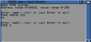 ASp POKE window
