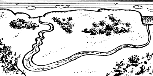 The hills and the river