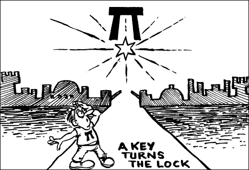 A key turns the lock ...