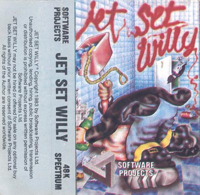 Jet Set Willy da software Projects GRANDE GIOCO VINTAGE SINCLAIR ZX SPECTRUM 
